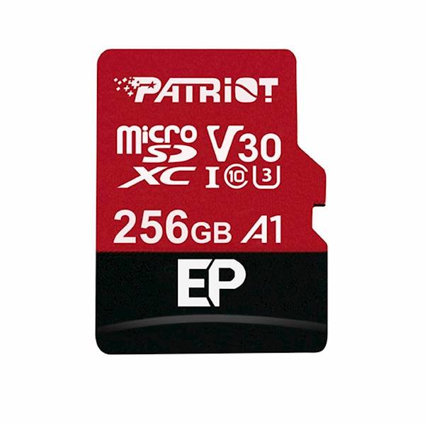 KARTA PAMIĘCI PATRIOT MICROSDXC 256GB CL10+ADAP.