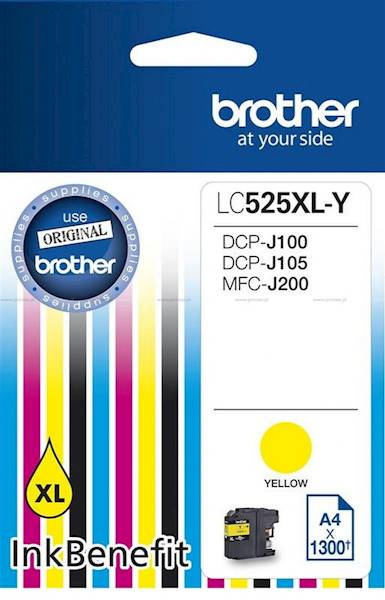 TUSZ BROTHER LC525XL YELLOW 1300STR