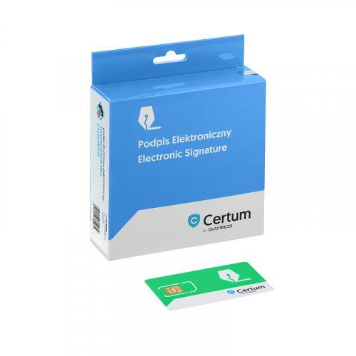 ZESTAW CERTUM MINI ( 1ROK) BEZ CZYTNIKA