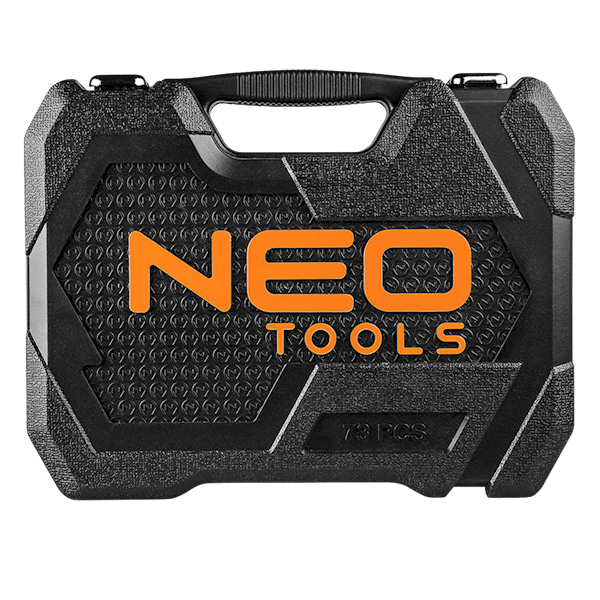 Klucze nasadowe 1/2"+1/4" 4-27 kpl.73szt. NEO