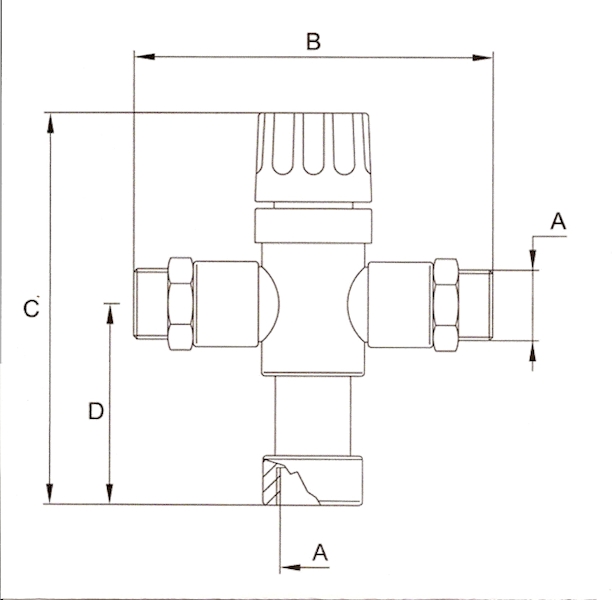 IDRAL Mieszacz termostatyczny G3/4"