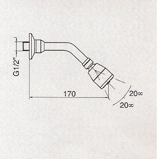 IDRAL Głowica natryskowa 9032