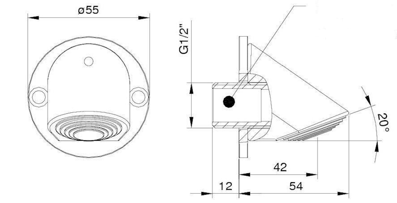 IDRAL Głowica natryskowa 9033