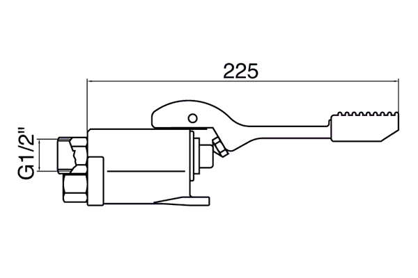 IDRAL Zawór nożny 02066