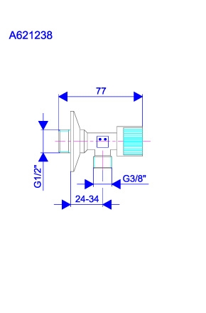 ROSAN Zawór kulowy z filtrem 3/8" A62F1238