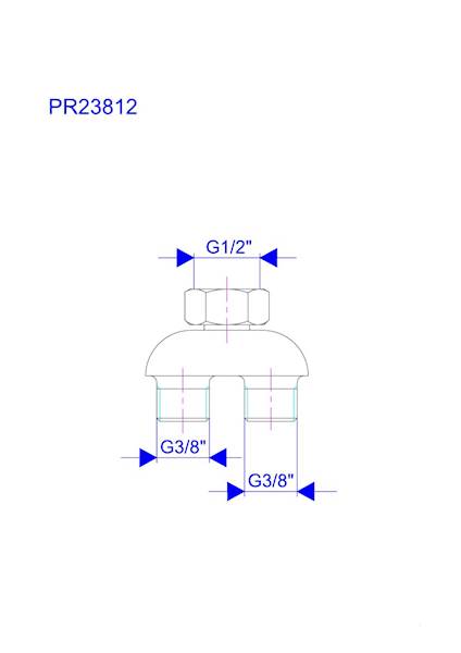 ROSAN Mieszacz 1/2"x3/8" PR23812