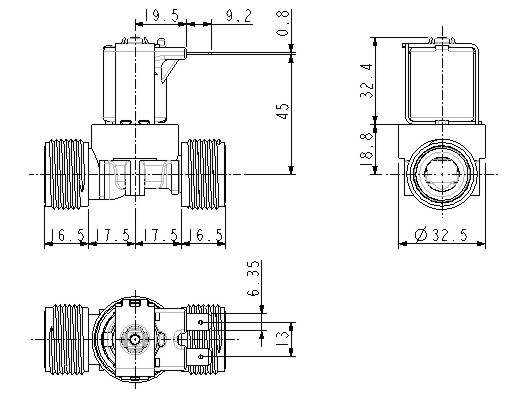 SENZOR Elektrozawór 12V 3/4"