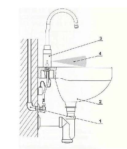 Bezdotykowa bateria umyw. WBS 2.2B L1.1