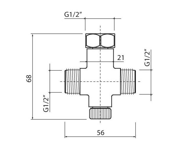 Mieszacz manualny 1/2"