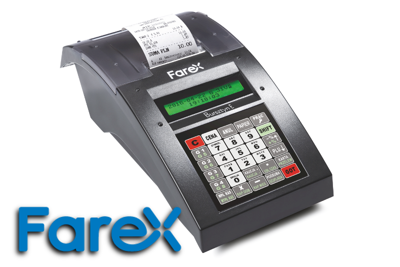Kasa fiskalna FAREX Bursztyn E + GRATIS USŁUGI !