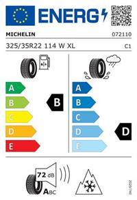 325/35R22 114W MICHELIN PILOT ALPIN 5 S