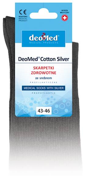 Skarpetki DEOMED COTTON SILVER granatowy 39-42 *)