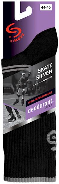 Skarpetki SKATE SILVER czarny+szary 35-37