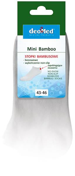 Skarpetki MINI BAMBOO non-slip biały 43-46