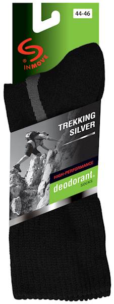 Skarpetki TREKKING DEOD.SILVER szary jasny 41-43