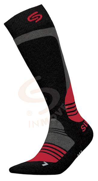 Skarpetki SKI SILVER czarno-czerwony 38-40