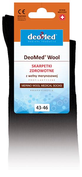 Skarpetki DEOMED WOOL szary 39-42 *)