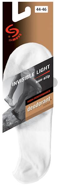 Skarpetki INVISIBLE LIGHT non-slip czarny 41-43