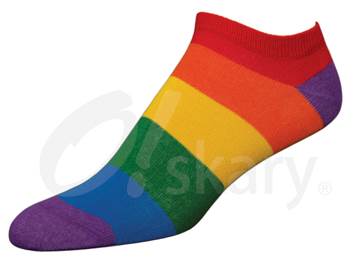 O!skary d.stopki NON-SLIP tęczowe 39-41