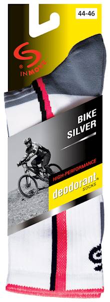 Skarpetki BIKE D. SILVER czarny+zielony 44-46