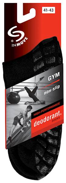 Skarpetki antypoślizgowe GYM non-slip czarny 35-37