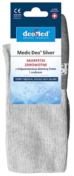 Skarpetki MEDIC DEO SILVER pop.-szary 35-37 *)