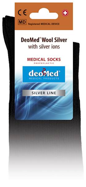 Skarpetki DEOMED WOOL SILVER czarny 35-38 