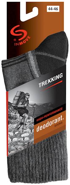 Skarpetki TREKKING DEOD. antracytowy+grafit 41-43