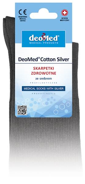 Skarpetki DEOMED COTTON SILVER popielaty 47-50*)