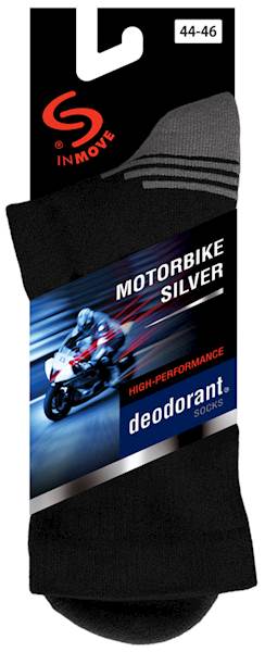 Skarpetki MOTORBIKE DEODORANT SILVER 41-43