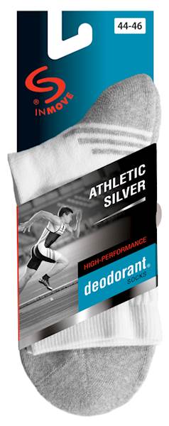 Skarpetki ATHLETIC D. SILVER pop-grafitowy 41-43