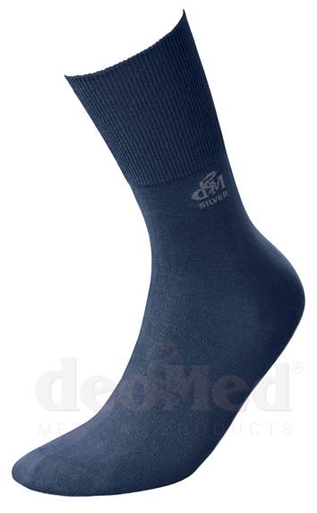 Skarpetki DEOMED COTTON SILVER granatowy 39-42 *)