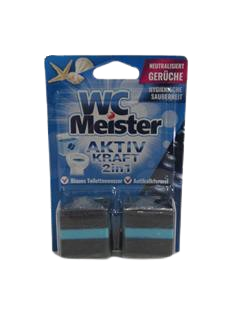 WC MEISTER 2X50G KOSTKI BARWIĄCE (NIEB.)