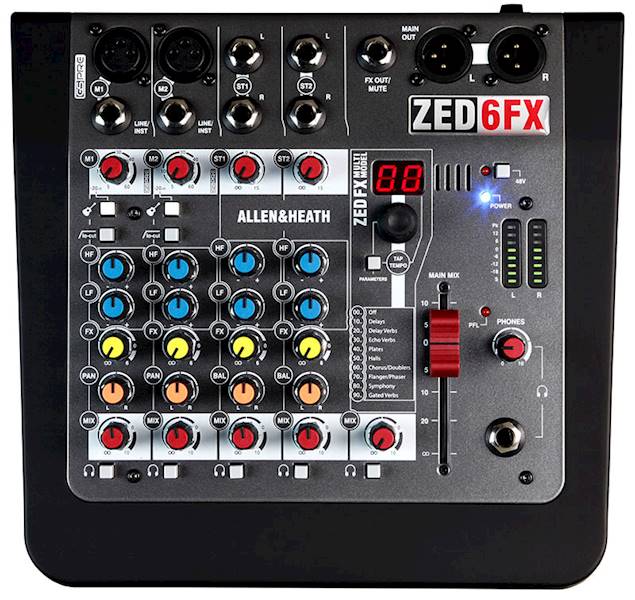 ZED6FX/X - Mikser 2 mic, 2 stereo, procesor FX