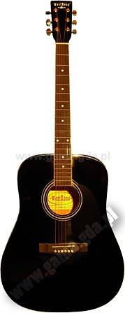 Gitara ak.WG-29 BLK +POKrowiec czarna WestRoad
