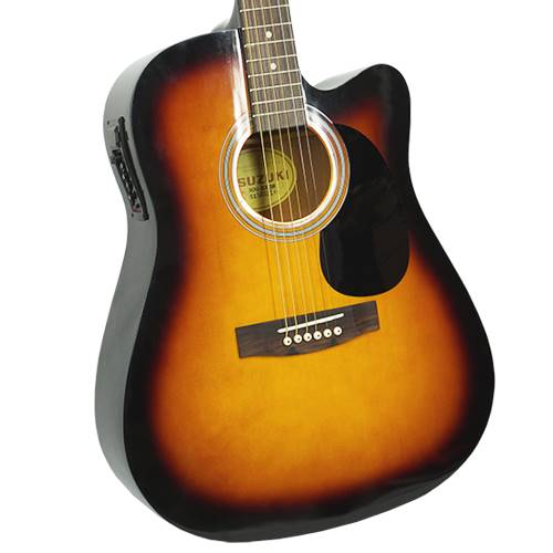 Gitara ak./el. SDG-2CE SB cut podpalana Suzuki