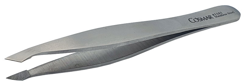 Pęseta kosmetyczna skośna spiczasta dł 9.5 cm 1101