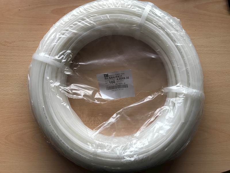 PRZEWÓD RILSAN PA11 1,6X3,17 PRZEZROCZYSTY R.100MB