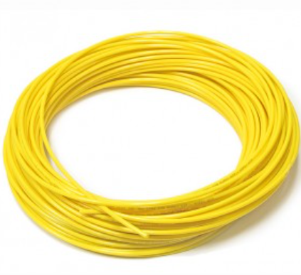 PRZEWÓD POLIETYLENE PELD 2X4 ŻÓŁTY ROLKA 100MB