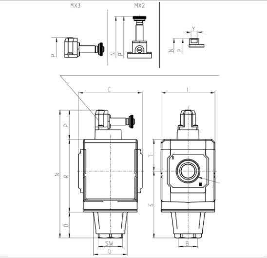 CAMOZZI MX2-3/8-V16 ZAWÓR 3/2 ODCINAJĄCY Z BLOKADĄ