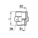 CAMOZZI 2553 1/4-1/2 REDUKCJA GW-GW