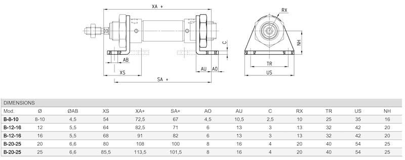 CAMOZZI B-41-50 MOCOWANIE