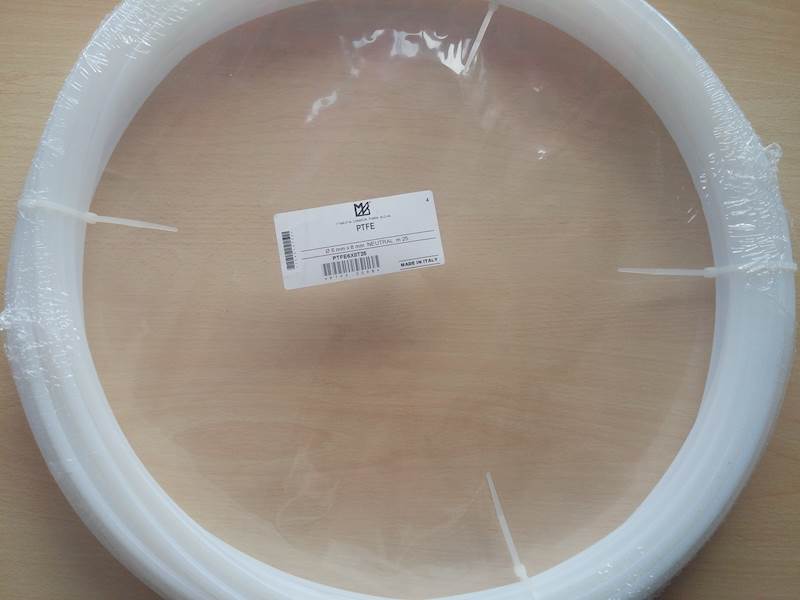 PRZEWÓD PTFE 1,6X3,17 PRZEZROCZYSTY ROLKA 100MB