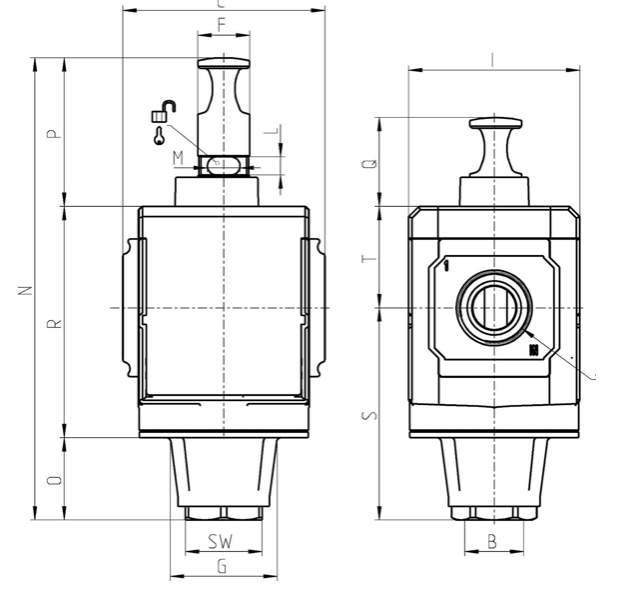 CAMOZZI MX2-1/2-V01 ZAWÓR 3/2 ODC. Z BLOKADĄ G1/2