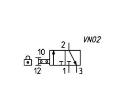 CAMOZZI MX2-1/2-V01 ZAWÓR 3/2 ODC. Z BLOKADĄ G1/2
