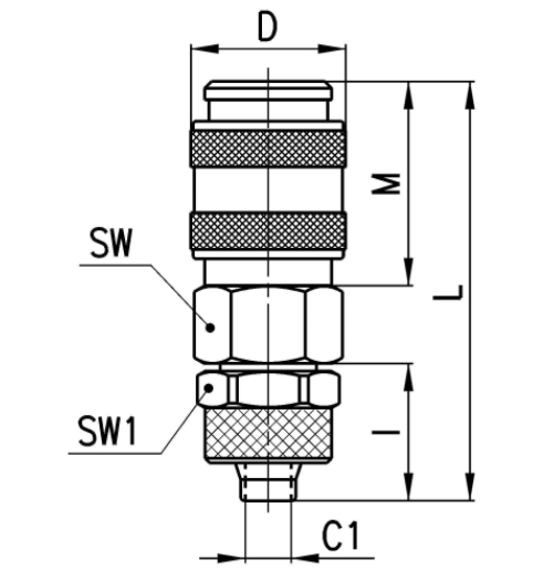 CAMOZZI 5054 8/6 SZYBKOZŁĄCZA DN5 8/6