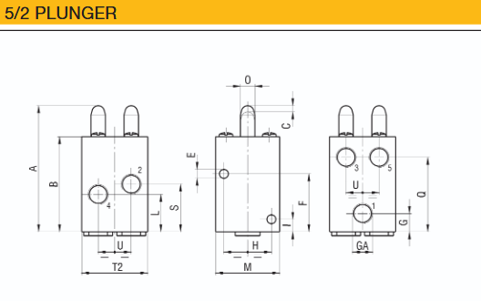 WAIRCOM CASS8 ZAWÓR Z PLUNGER 5/2