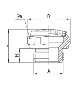 CAMOZZI 2901 1/4-22 TŁUMIK HAŁASU G 1/4"