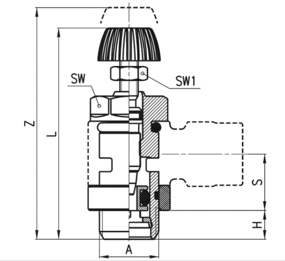 CAMOZZI MCO 706-1/4 ZAWÓR DŁAWIĄCY G 1/4''