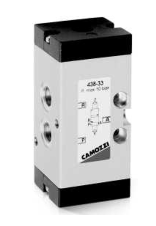 CAMOZZI 438-33 ZAWÓR PNEUMATYCZNY 3/2 NC G 1/8